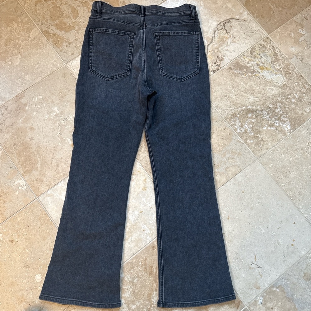 Reformation Dark Gray Flare Jeans